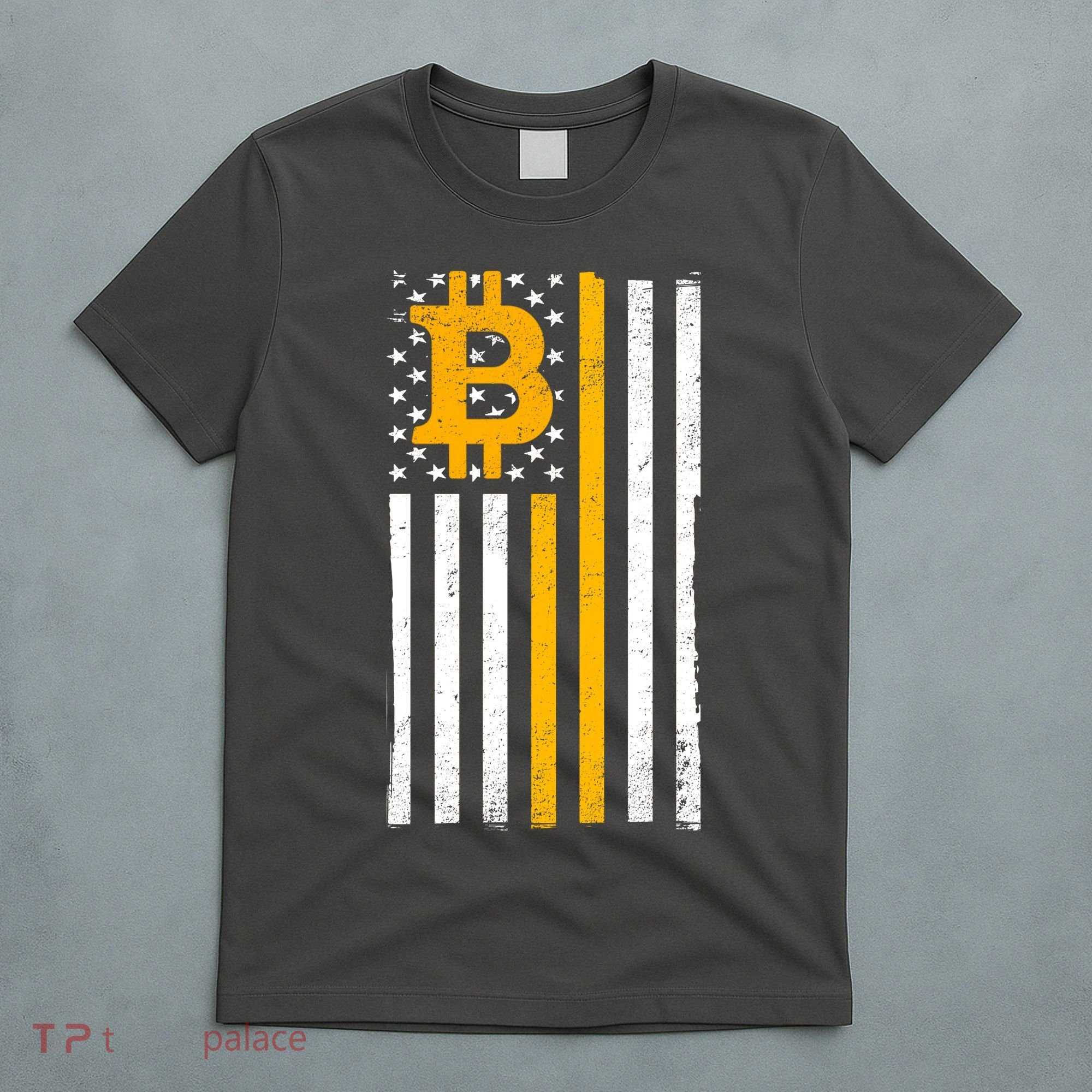 Bitcoin American Flag Crypto T-Shirt