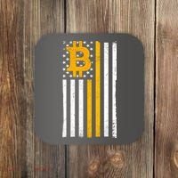 Bitcoin American Flag Crypto Coaster thumb 0