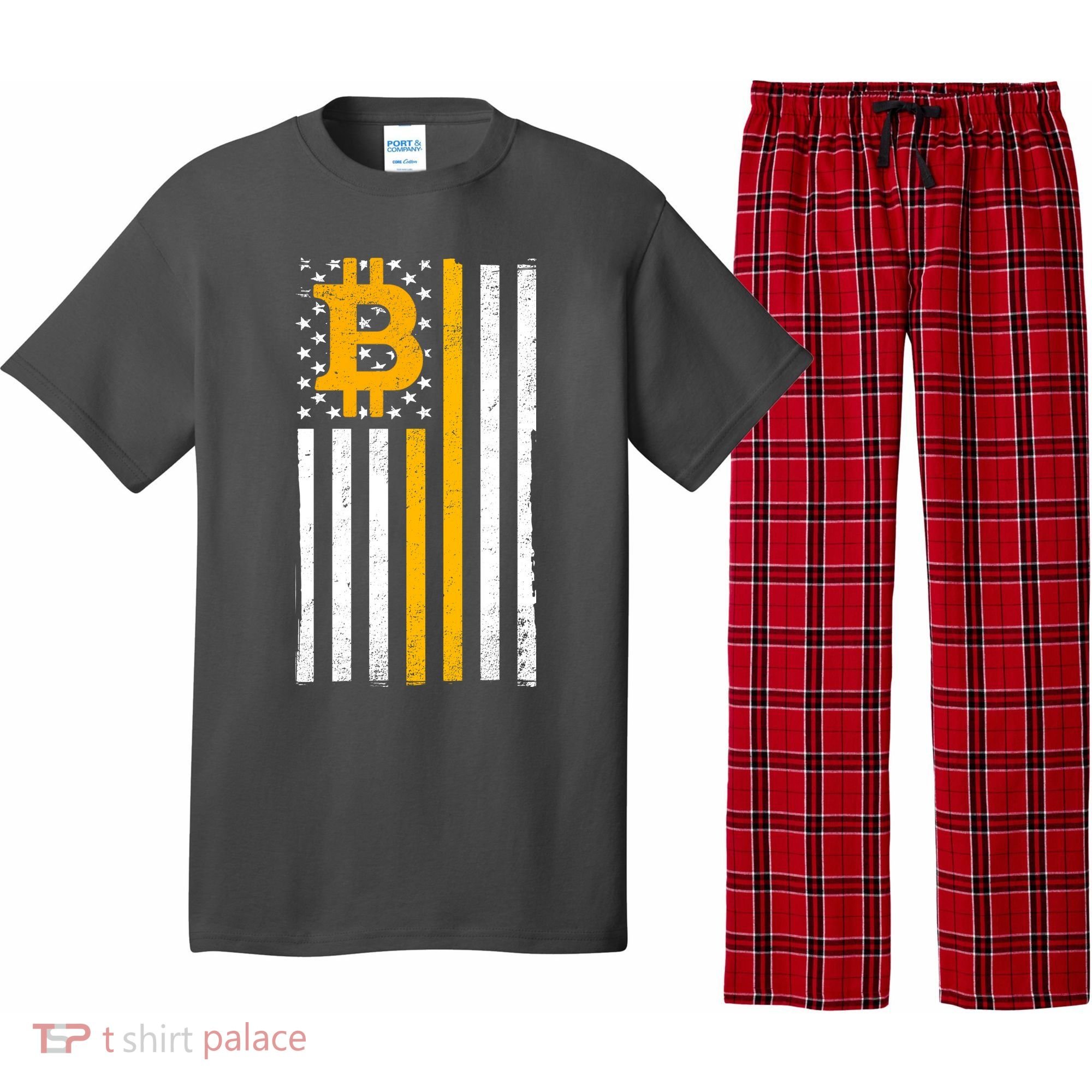 Bitcoin American Flag Crypto Pajama Set