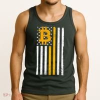 Bitcoin American Flag Crypto Tank Top thumb 3