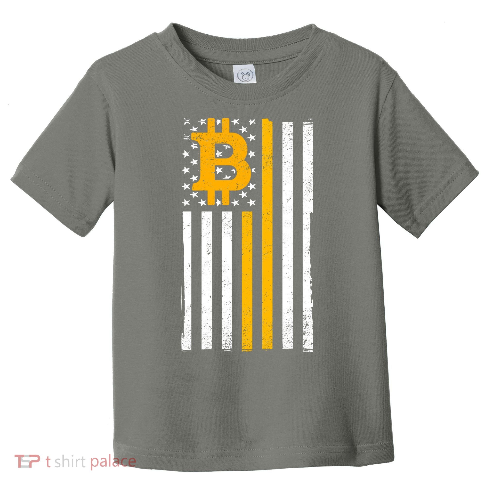 Bitcoin American Flag Crypto Toddler T-Shirt
