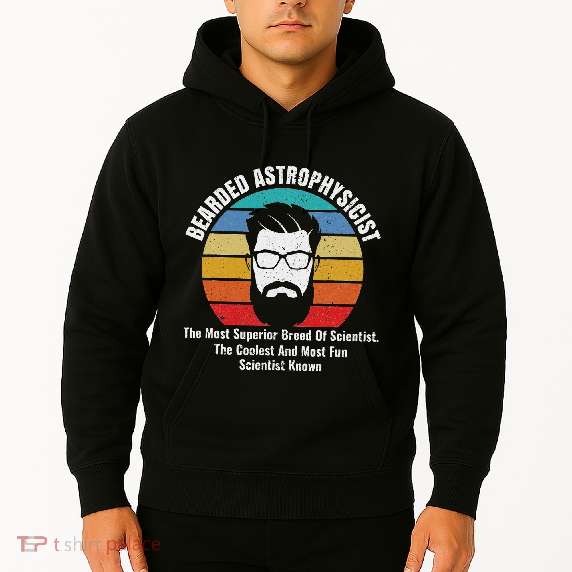 Bearded Astrophysicist Funny Astrophysics Definition Hoodie