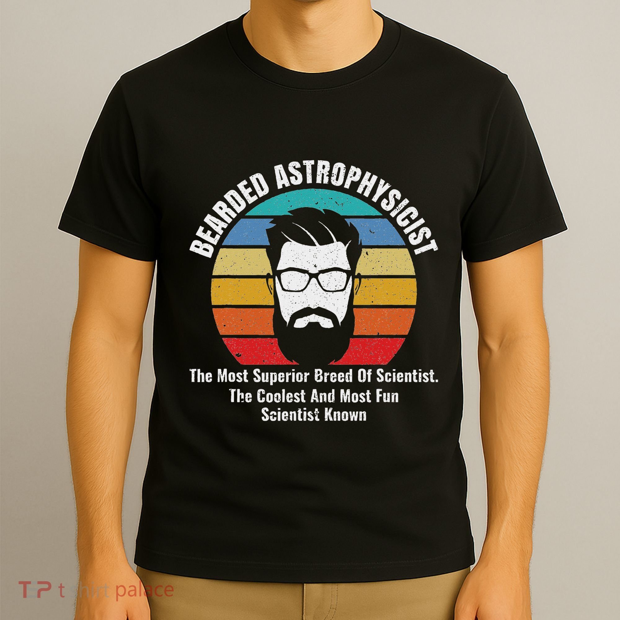 Bearded Astrophysicist Funny Astrophysics Definition T-Shirt
