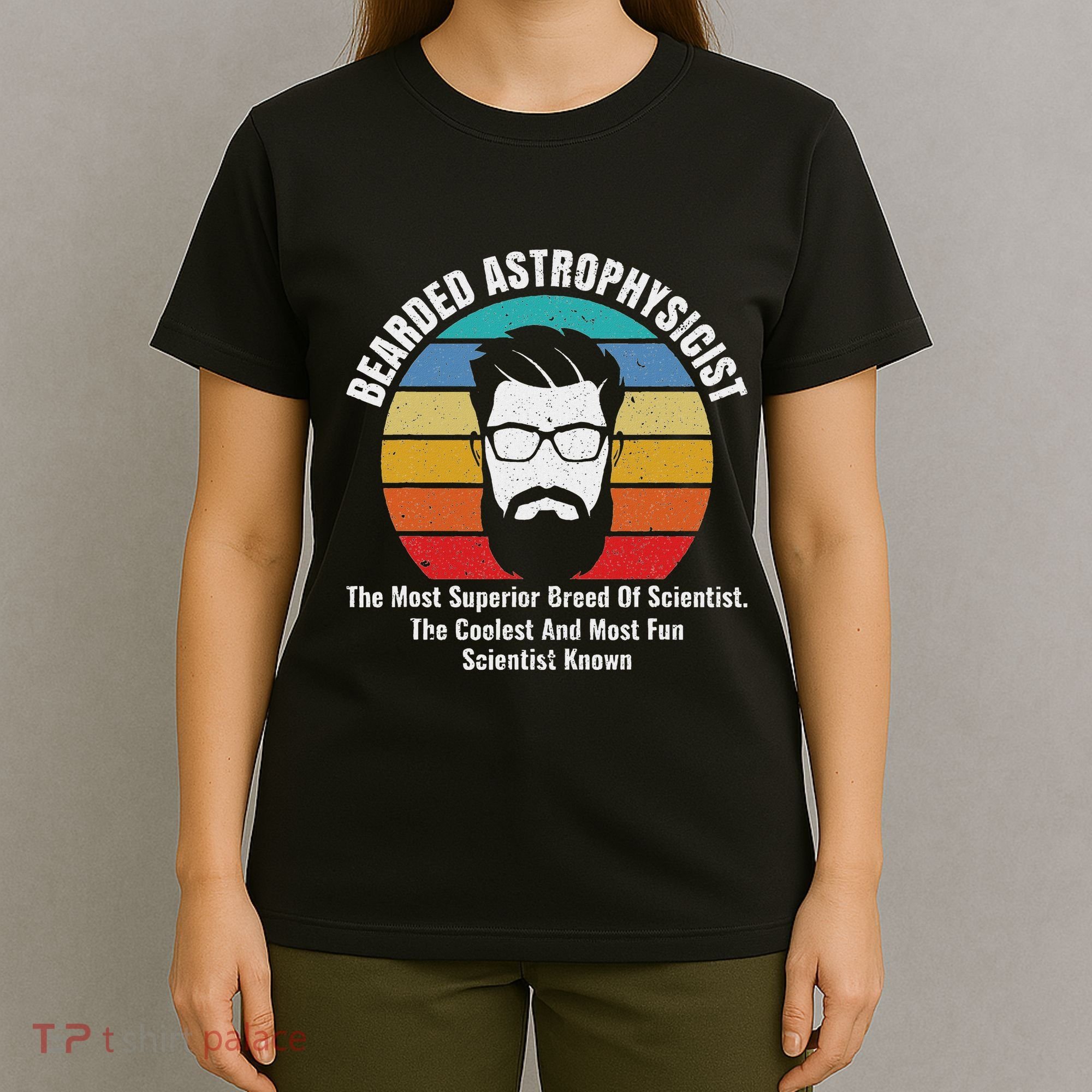 Bearded Astrophysicist Funny Astrophysics Definition T-Shirt
