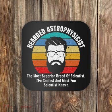 Bearded Astrophysicist Funny Astrophysics Definition Coaster