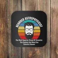 Bearded Astrophysicist Funny Astrophysics Definition Coaster thumb 0