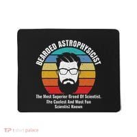 Bearded Astrophysicist Funny Astrophysics Definition Mousepad thumb 0