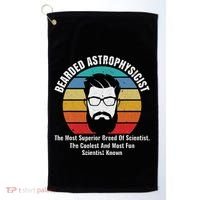 Bearded Astrophysicist Funny Astrophysics Definition Golf Towel thumb 0