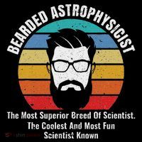 Bearded Astrophysicist Funny Astrophysics Definition Visor thumb 3