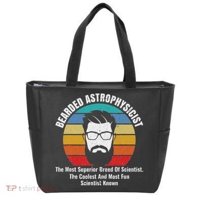 Bearded Astrophysicist Funny Astrophysics Definition Tote Bag