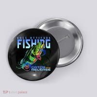 Bass Attitude Fishing Catch And Release Button thumb 0