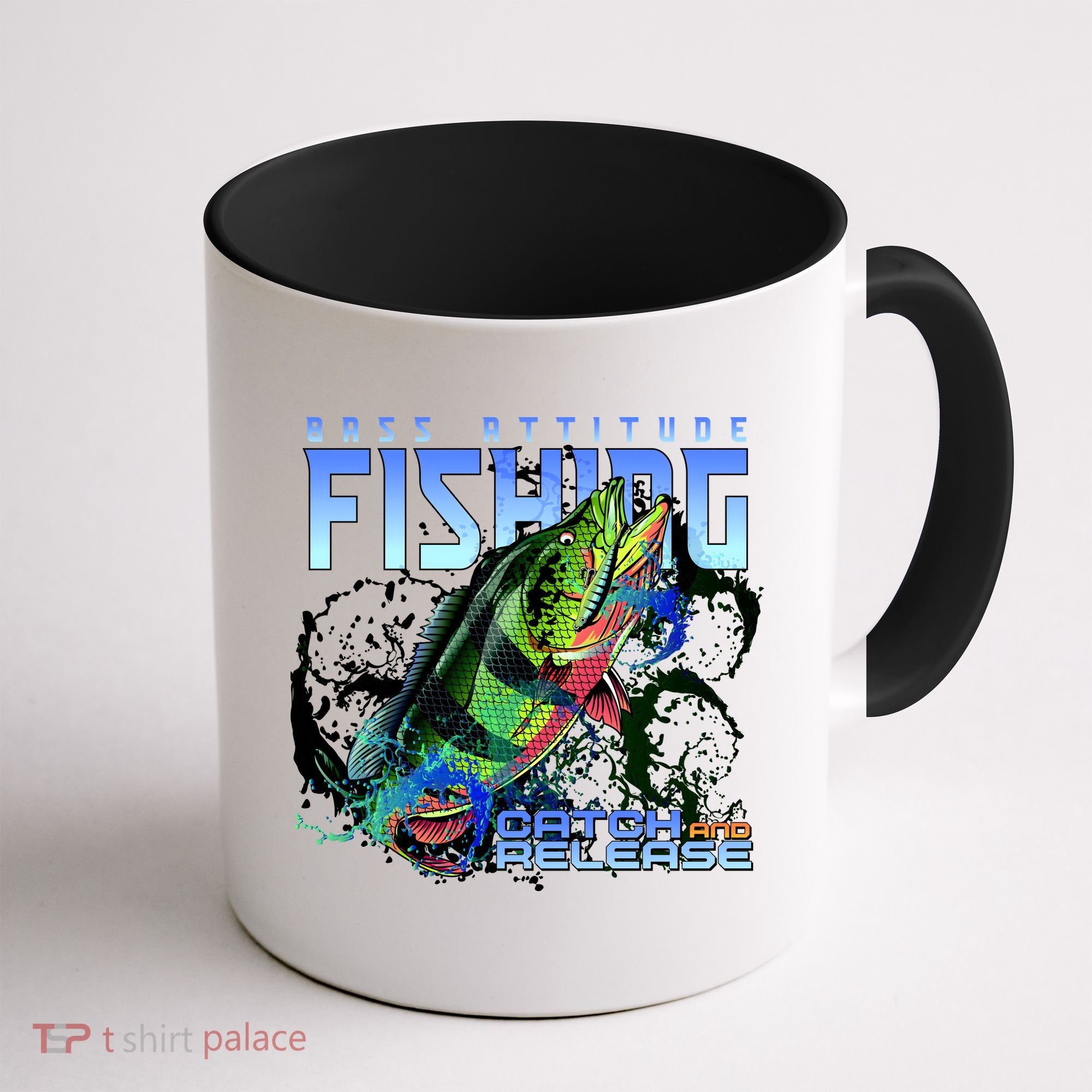 Bass Attitude Fishing Catch And Release Coffee Mug