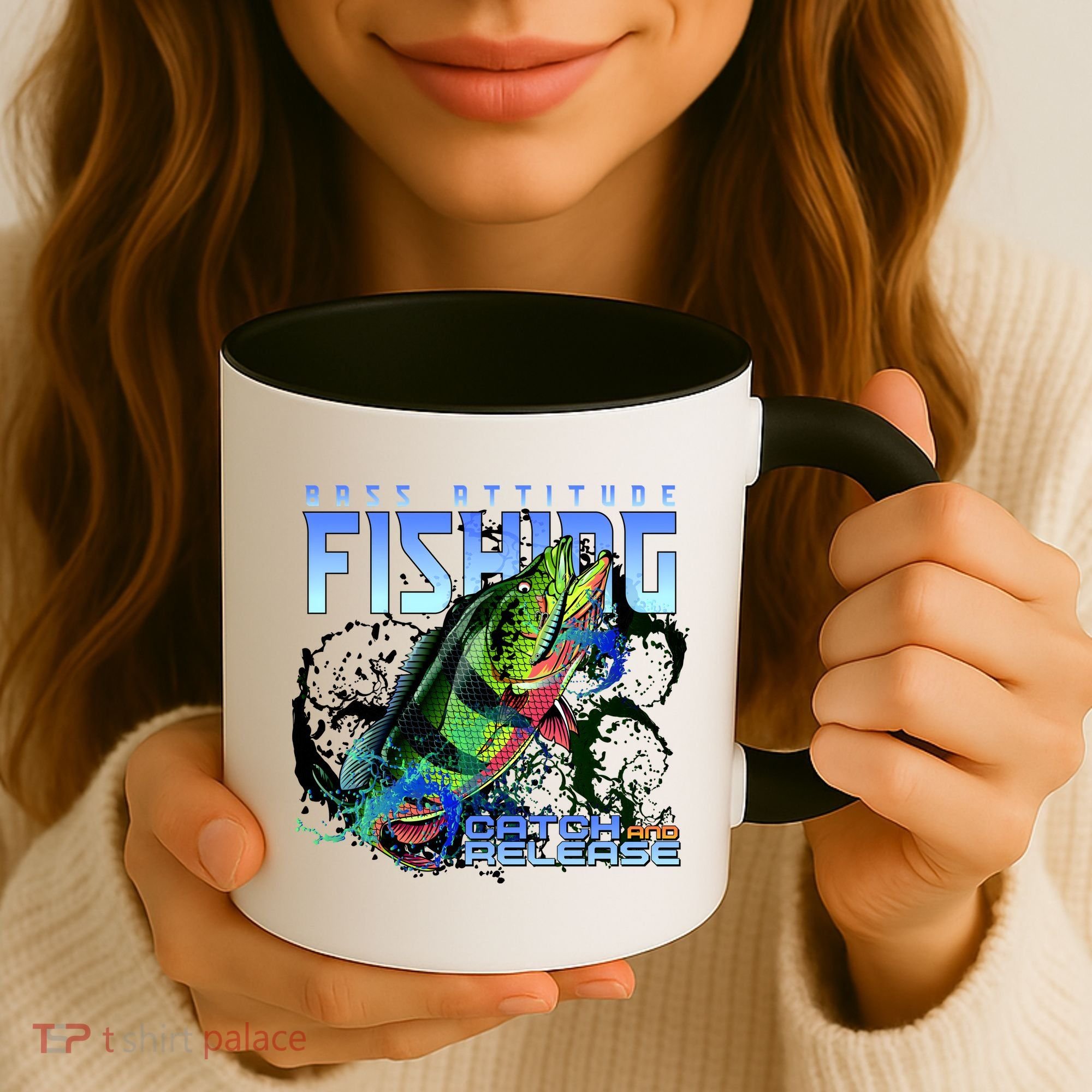 Bass Attitude Fishing Catch And Release Coffee Mug