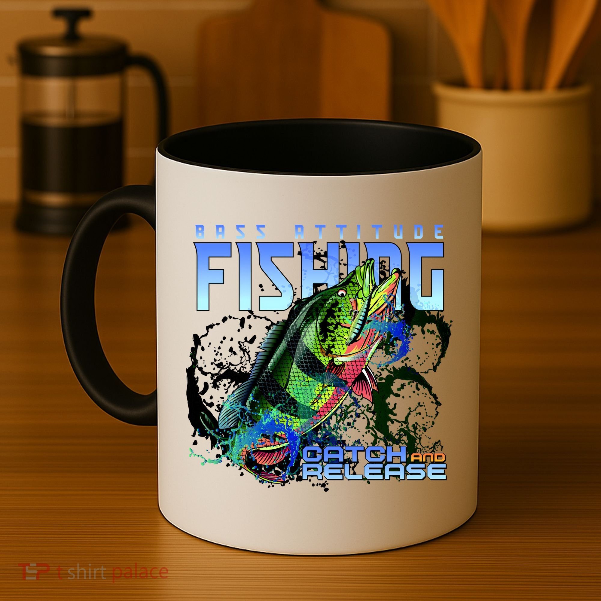 Bass Attitude Fishing Catch And Release Coffee Mug