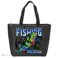 Bass Attitude Fishing Catch And Release Tote Bag thumb 0