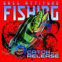 Bass Attitude Fishing Catch And Release Santa Hat thumb 1