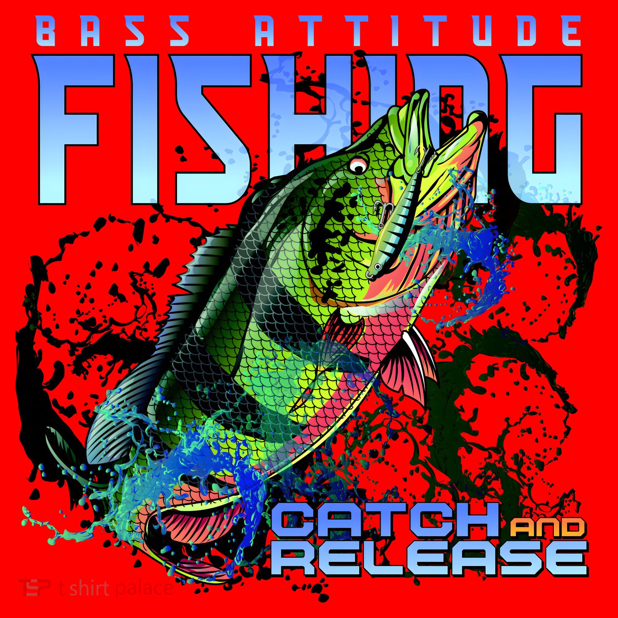 Bass Attitude Fishing Catch And Release Santa Hat