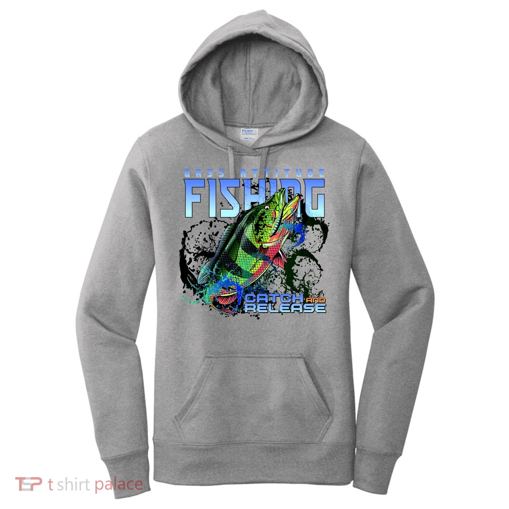 Bass Attitude Fishing Catch And Release Women's Hoodie