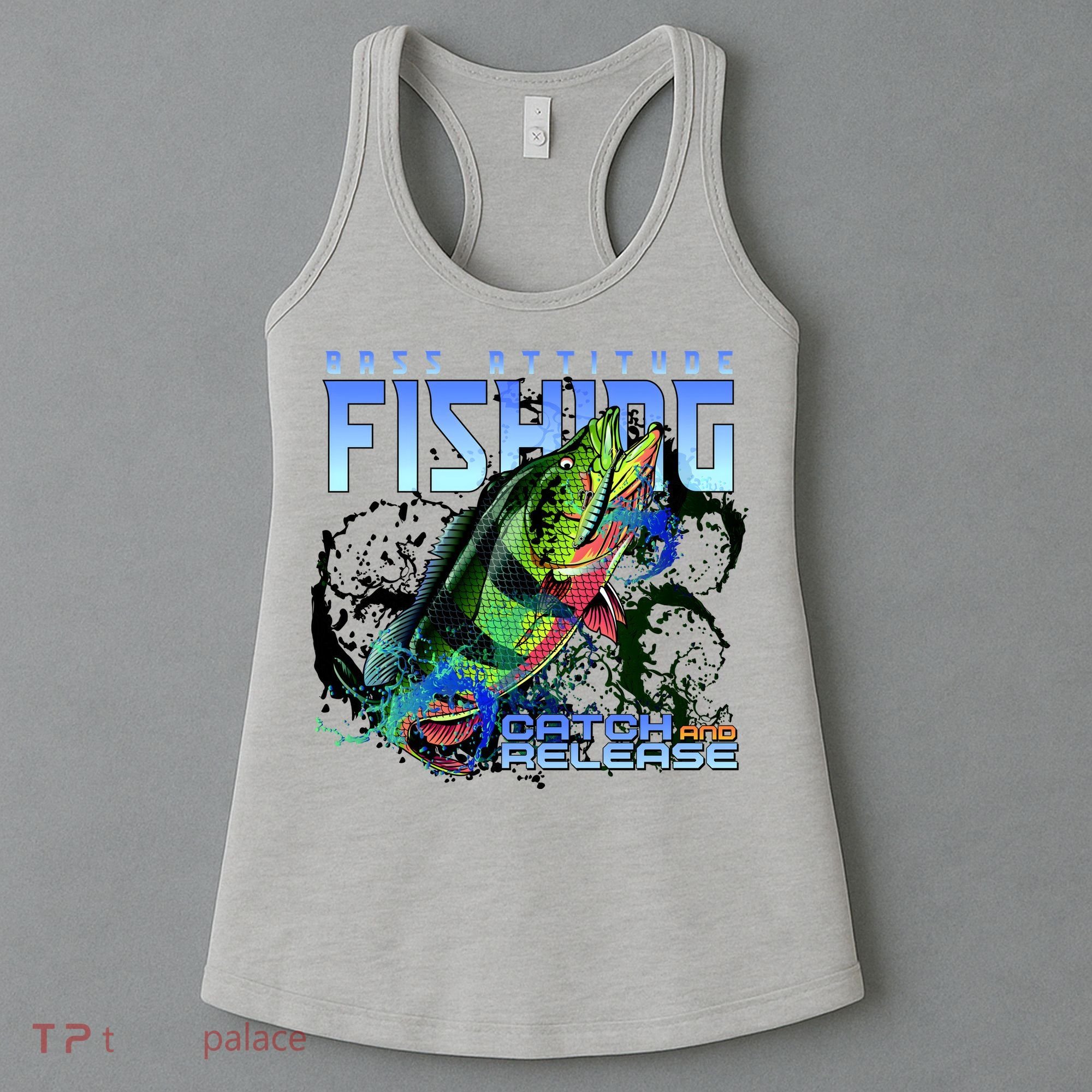 Bass Attitude Fishing Catch And Release Women's Tank Top