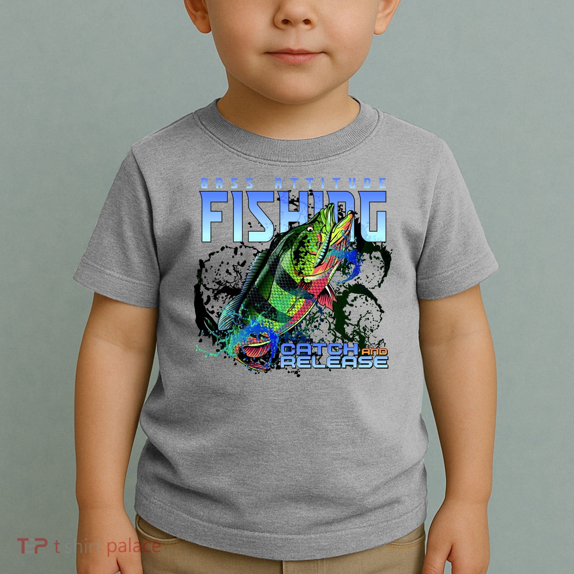 Bass Attitude Fishing Catch And Release Toddler T-Shirt