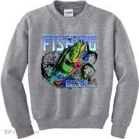 Bass Attitude Fishing Catch And Release Kids Sweatshirt thumb 0