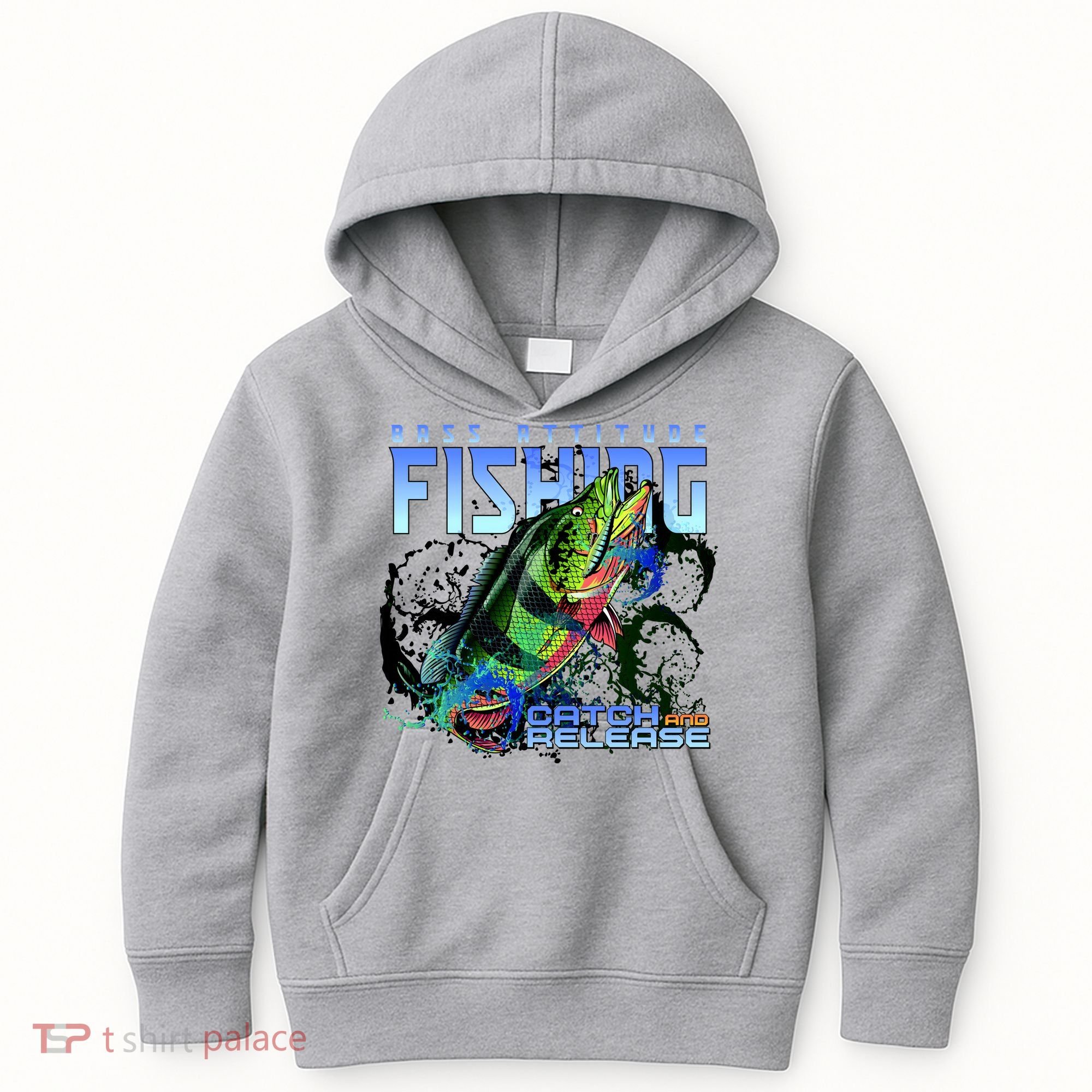 Bass Attitude Fishing Catch And Release Kids Hoodie