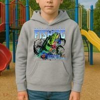 Bass Attitude Fishing Catch And Release Kids Hoodie thumb 2