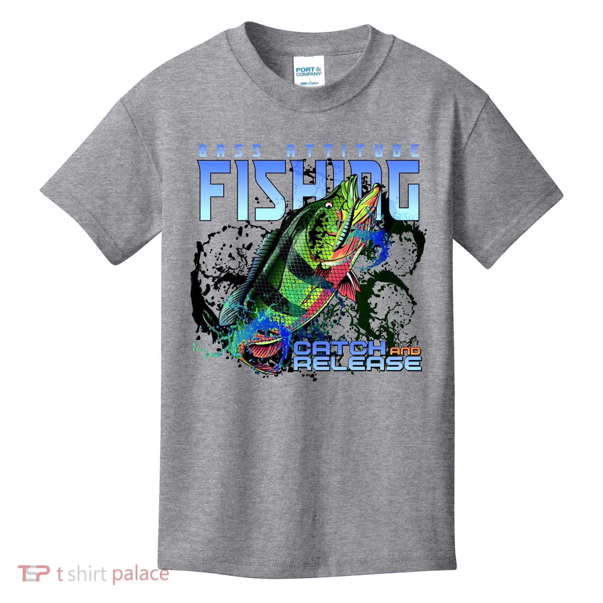 Bass Attitude Fishing Catch And Release Kids T-Shirt
