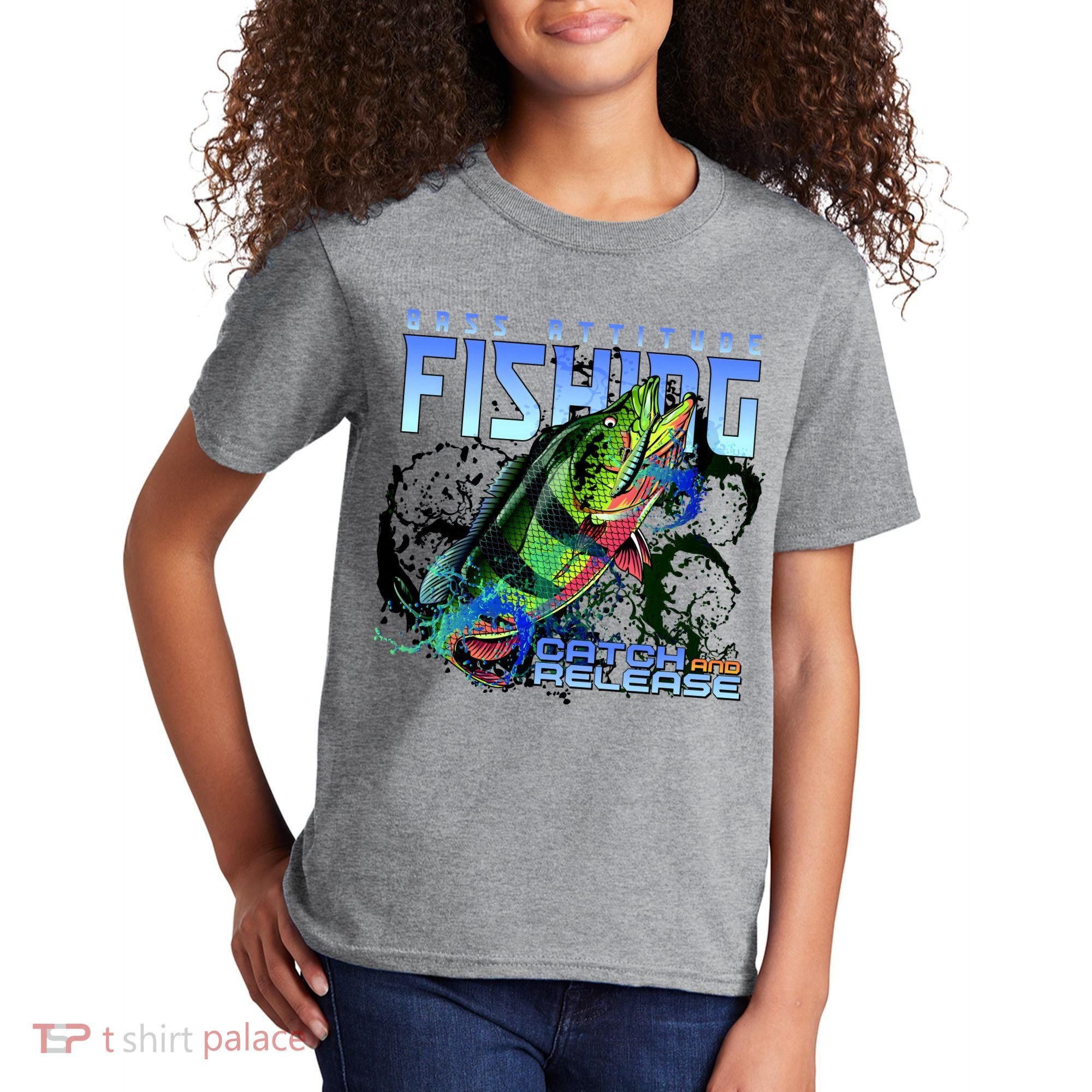 Bass Attitude Fishing Catch And Release Kids T-Shirt