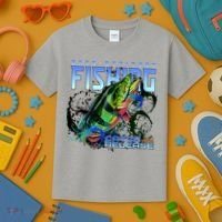 Bass Attitude Fishing Catch And Release Kids T-Shirt thumb 3