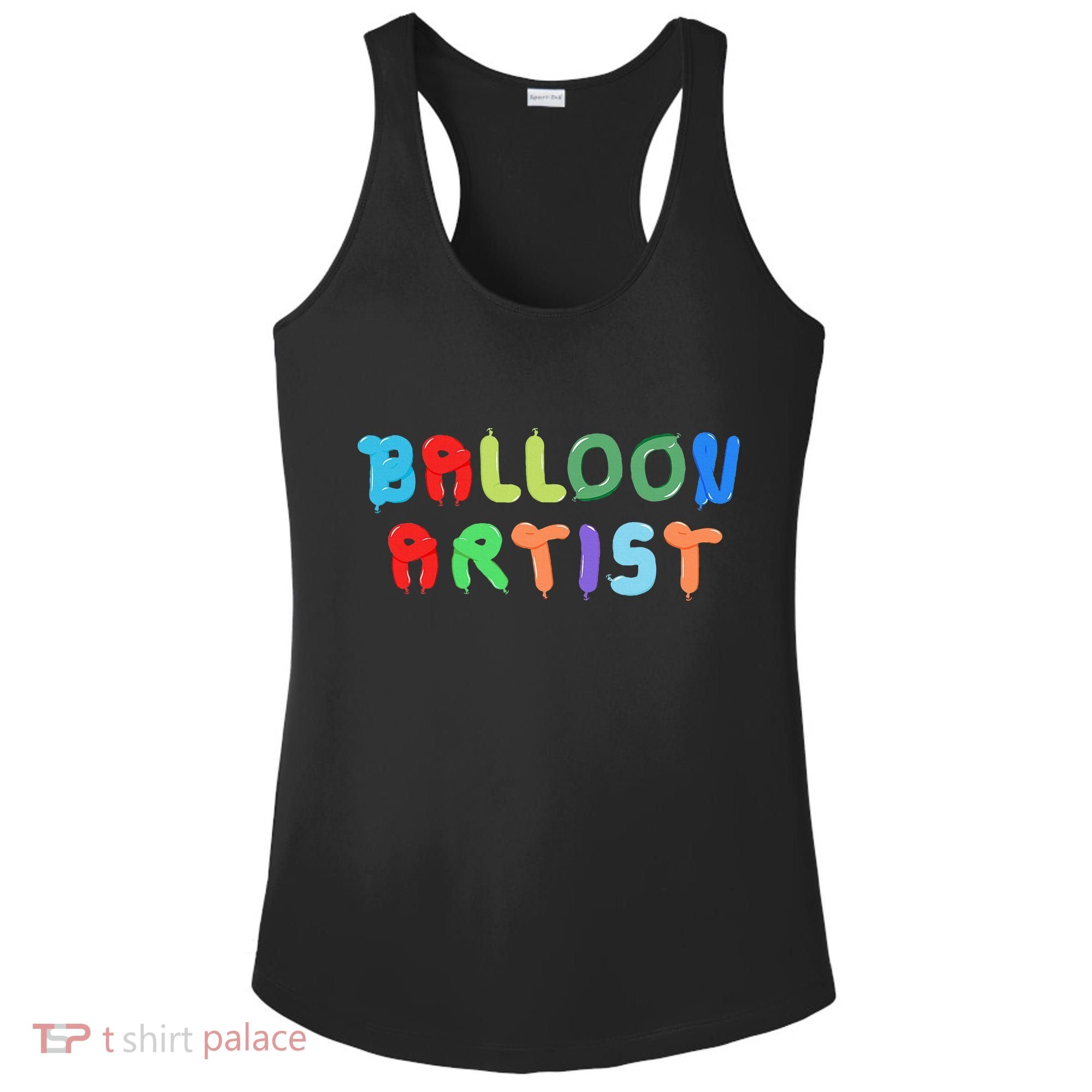 Balloon Artist  Fun Sculptor Balloon Twister Ladies PosiCharge Competitor Racerback Tank