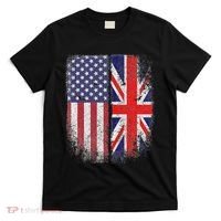 British American Flag Union Jack England Usa T-Shirt thumb 0
