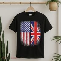 British American Flag Union Jack England Usa T-Shirt thumb 2