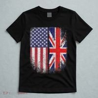 British American Flag Union Jack England Usa T-Shirt thumb 5