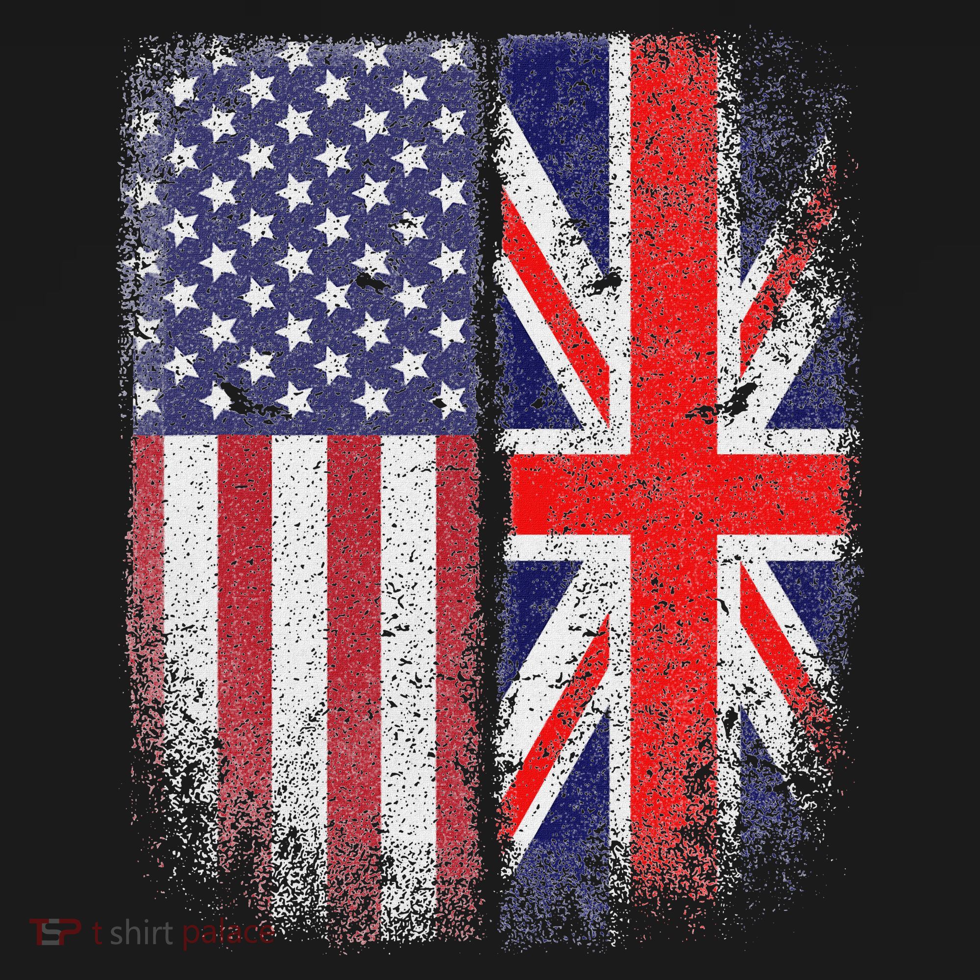 British American Flag Union Jack England Usa Bucket Hat