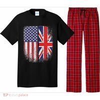 British American Flag Union Jack England Usa Pajama Set thumb 0