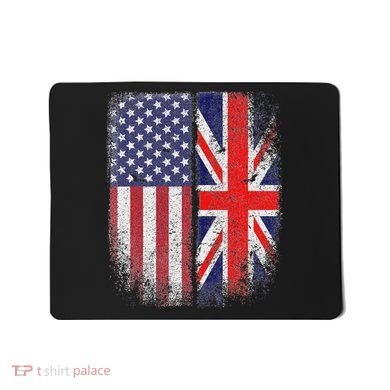 British American Flag Union Jack England Usa Mousepad