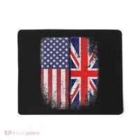 British American Flag Union Jack England Usa Mousepad thumb 0