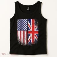 British American Flag Union Jack England Usa Tank Top thumb 2