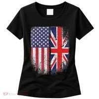 British American Flag Union Jack England Usa Women's T-Shirt thumb 0
