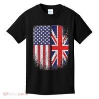British American Flag Union Jack England Usa Kids T-Shirt thumb 0