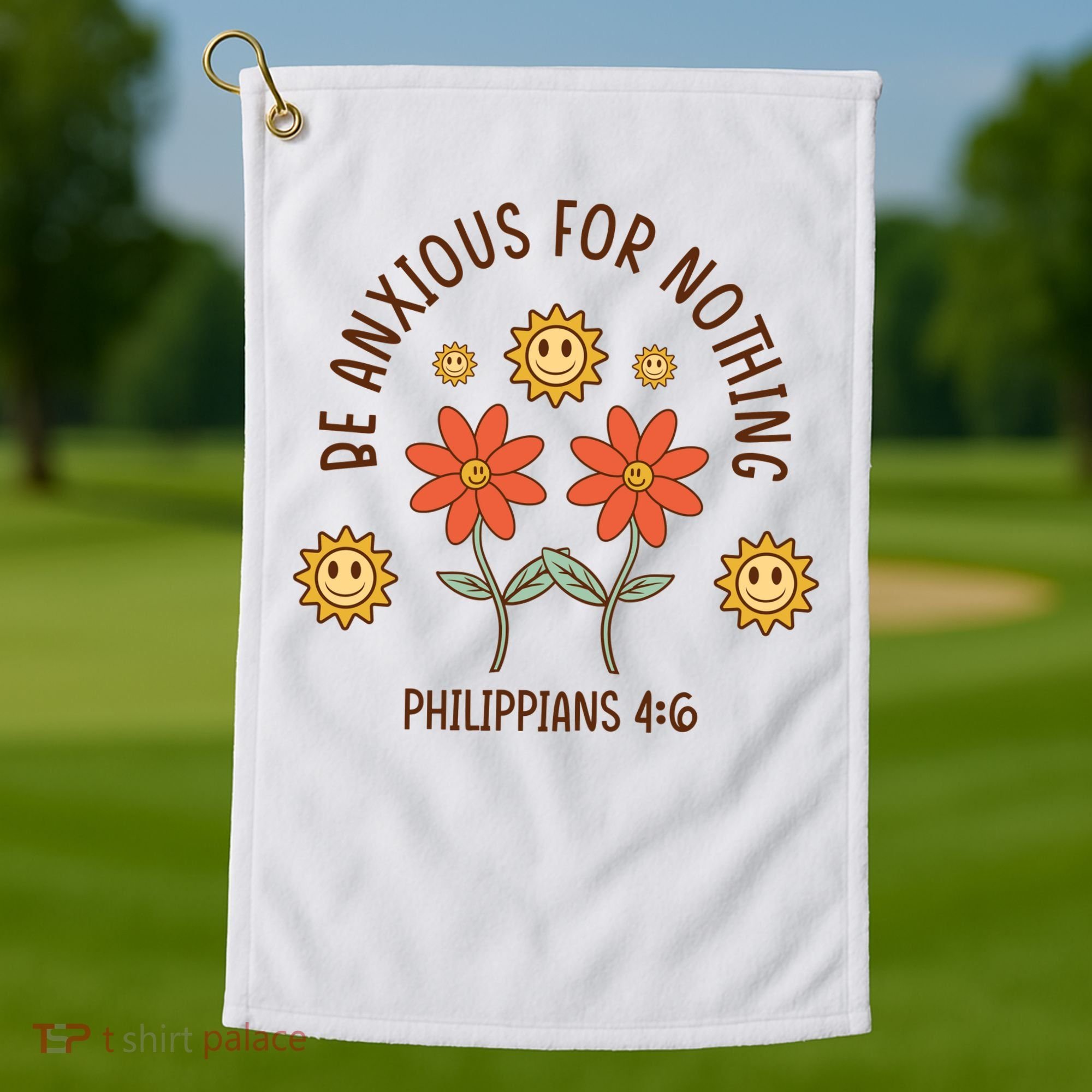 Be Anxious For Nothing Golf Towel