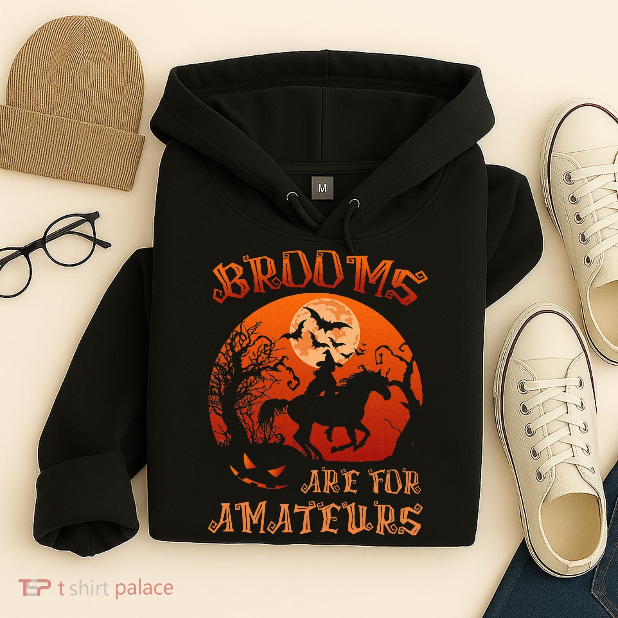 Brooms Are For Amateurs Halloween Hoodie