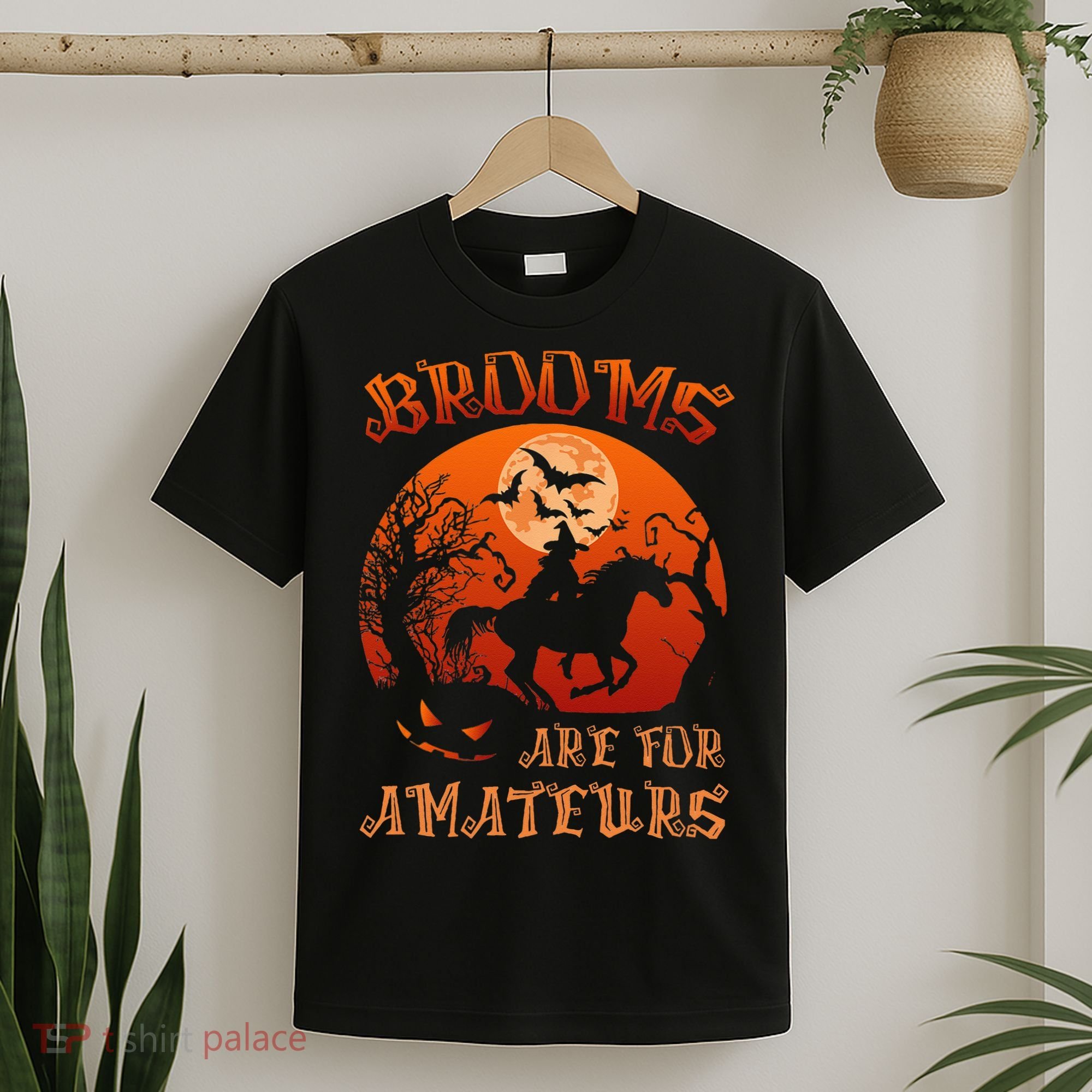 Brooms Are For Amateurs Halloween T-Shirt