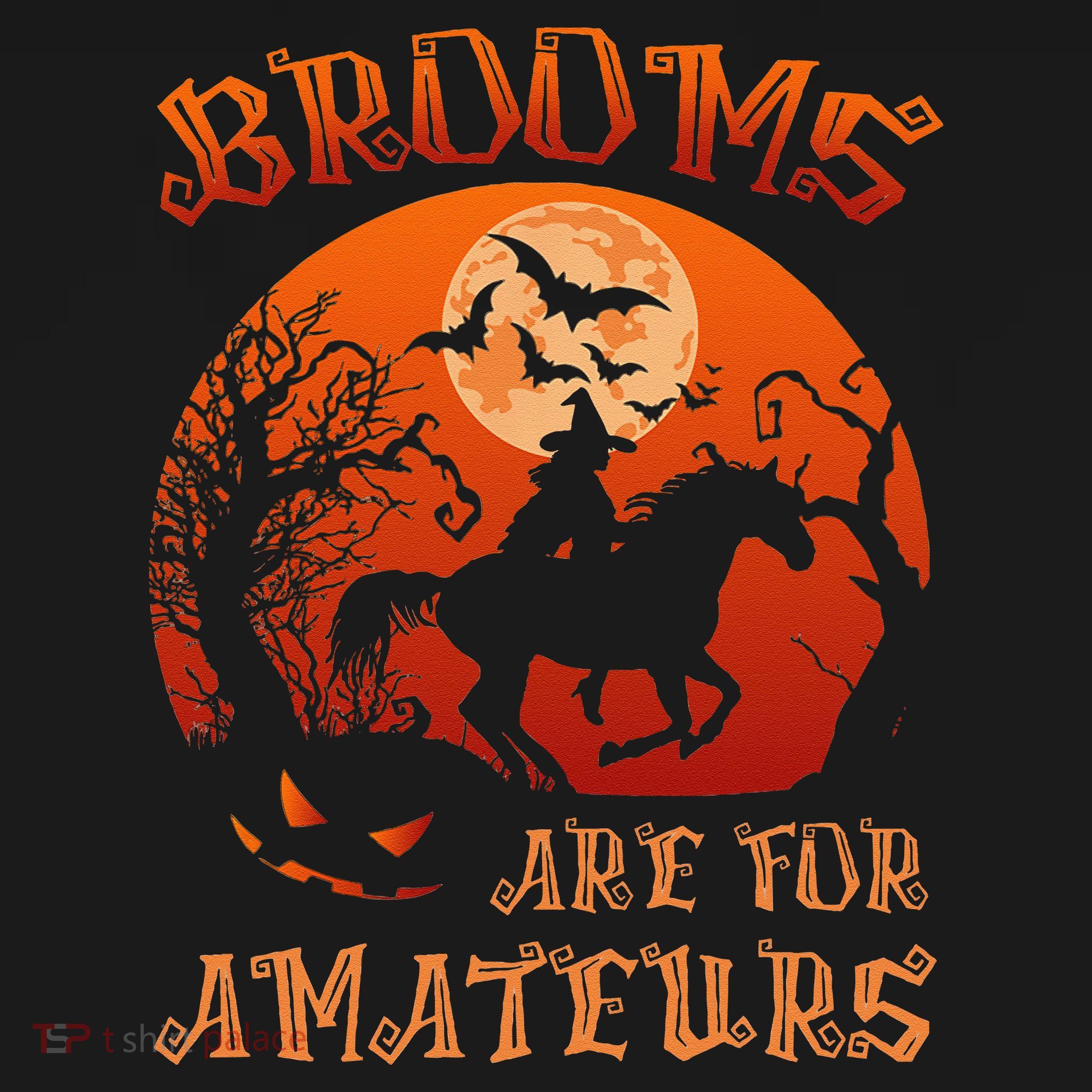 Brooms Are For Amateurs Halloween Bucket Hat