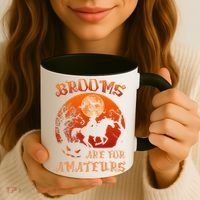 Brooms Are For Amateurs Halloween Coffee Mug thumb 3