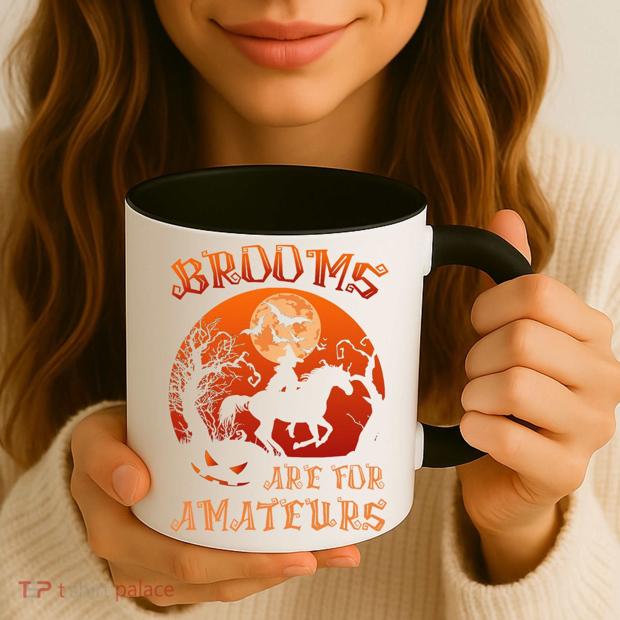 Brooms Are For Amateurs Halloween Coffee Mug