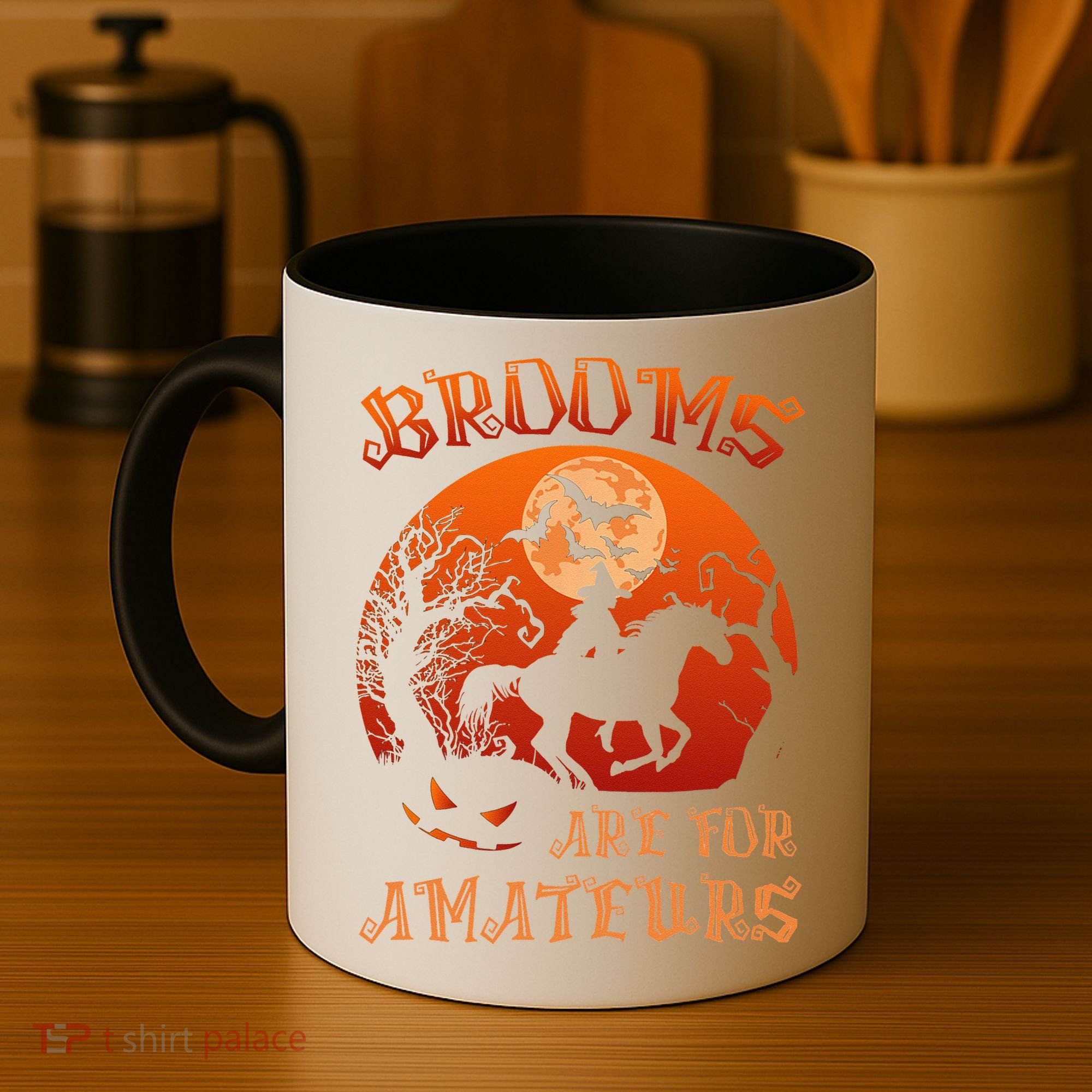 Brooms Are For Amateurs Halloween Coffee Mug