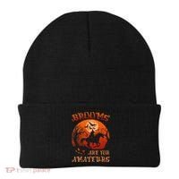 Brooms Are For Amateurs Halloween Beanie thumb 0