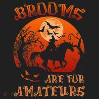 Brooms Are For Amateurs Halloween Tumbler thumb 3